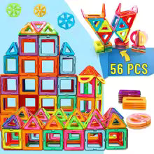 Magnetic Building Blocks DIY Magnets Toys medium size STEM Toys Construction Toys Learning Educational Magnet Toys