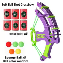 Soft Bullet Target Practice Toy for Children, Educational Shooting Practice Toys with Soft Bullets