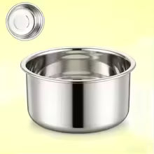 Stainless Steel Crisper Round With Lid Student Porridge Bowl Office Worker Lunch Box Food Container Refrigerator Fresh bowl